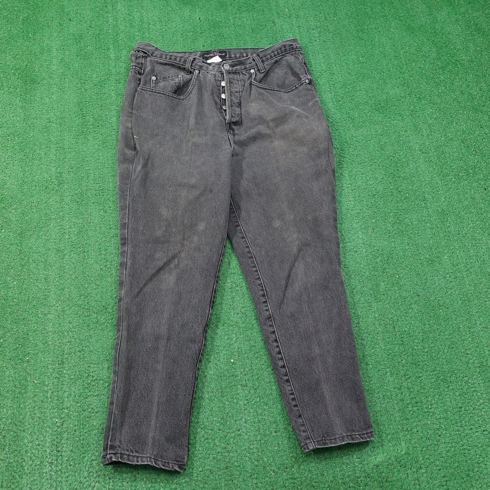 VINTAGE GUESS BY GEORGES MARCIANO USA MADE BUTTON FLY JEANS WOMENS 34X25 **READ
